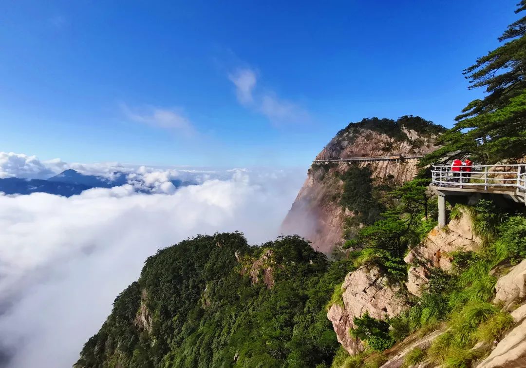 【秋游明堂看名堂】— 360°赏明堂山全景风光，游山不爬山，等您解锁更多新奇体验 岳西青云峡、明堂山、高空玻璃栈道、5D玻璃桥、休闲二日游